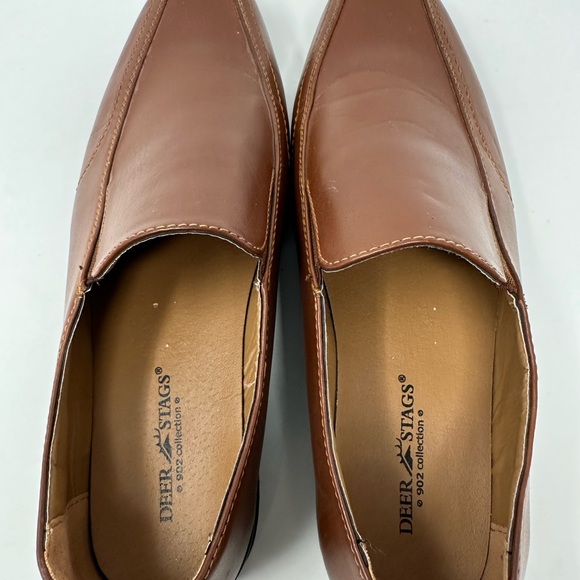 Deer Stags 902 Collection Men’s Sz 10 Sphere Brown Lansing Slip On Loafers Shoes - Picture 4 of 7